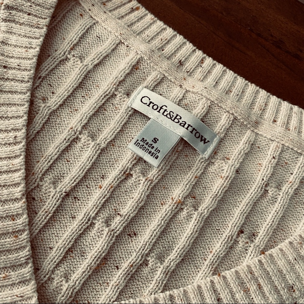 ❌RELISTED IN A BUNDLE LISTING❌ Like New 100% Cotton Sweater/Top Croft&Barrow S - Picture 3 of 10